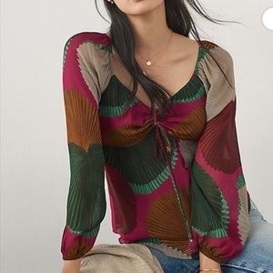 Farm Rio Katalina Blouse - Pink Multi